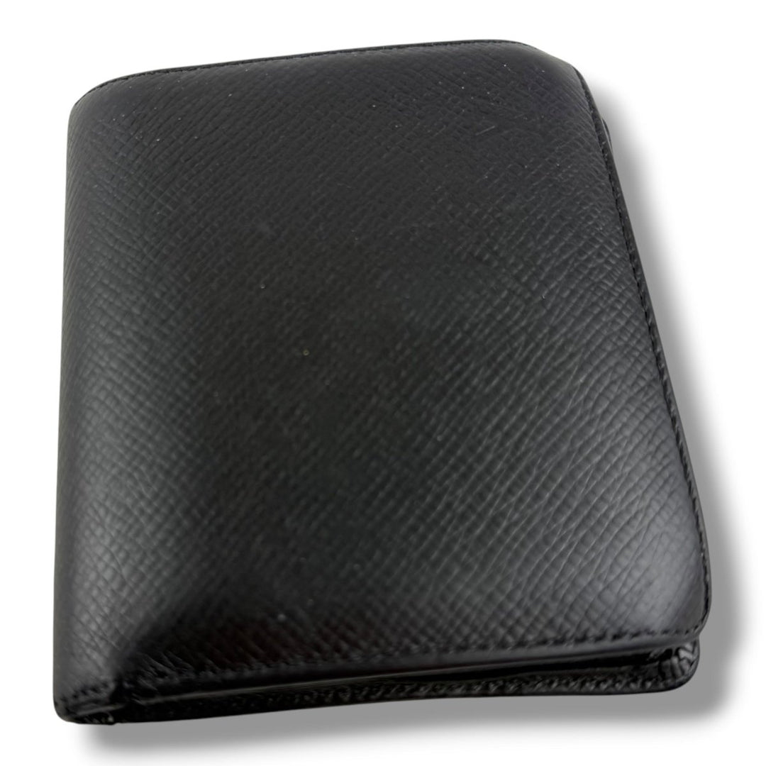 Louis Vuitton Black Taiga Leather Bifold Wallet - Lux Central