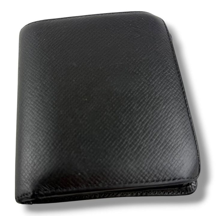 Louis Vuitton Black Taiga Leather Bifold Wallet - Lux Central
