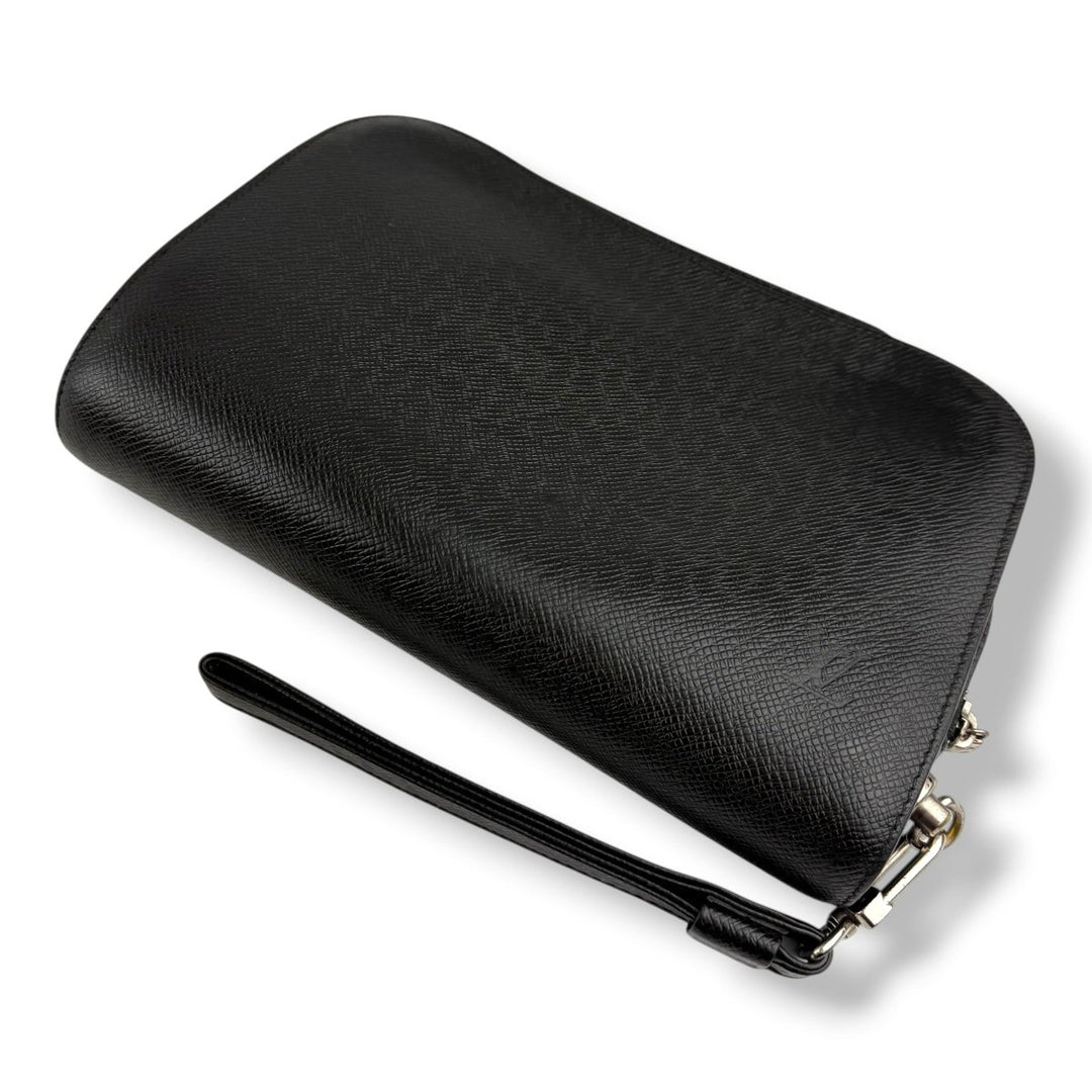 Louis Vuitton Black Taiga Orsay Clutch Bag - Lux Central