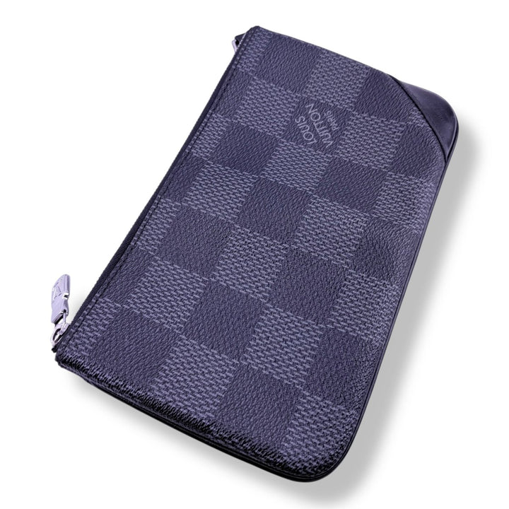 Louis Vuitton Black/Grey 3D Damier Graphite Trio Messenger Bag - Lux Central