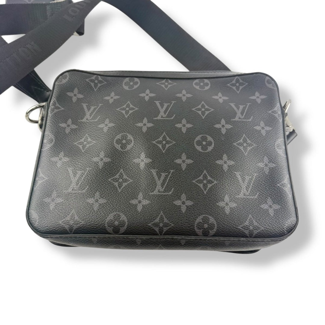 Louis Vuitton Black/Grey Monogram Eclipse Trio Messenger Bag - Lux Central