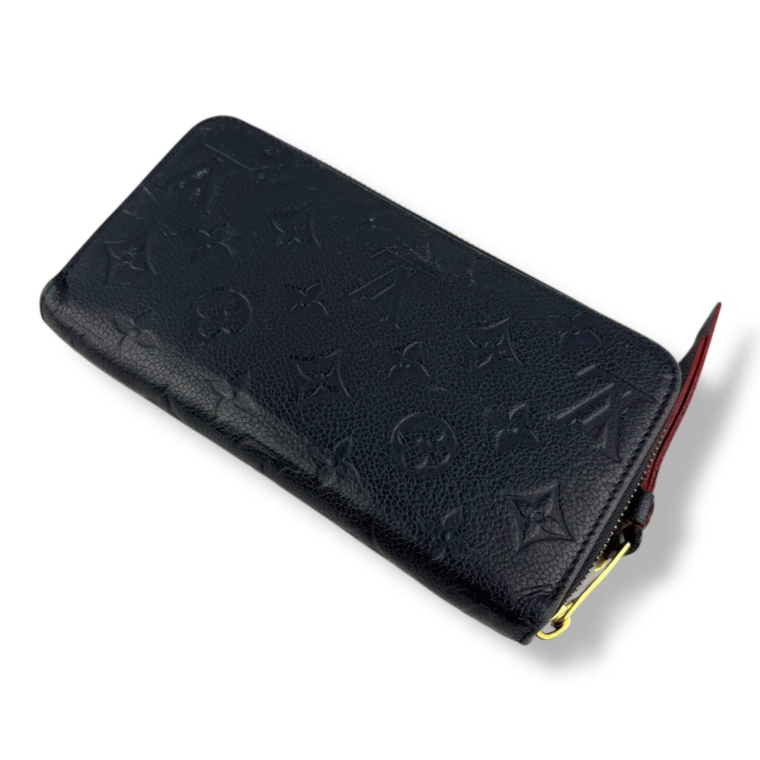 Louis Vuitton Blue Empreinte Leather Zippy Long Wallet - Lux Central
