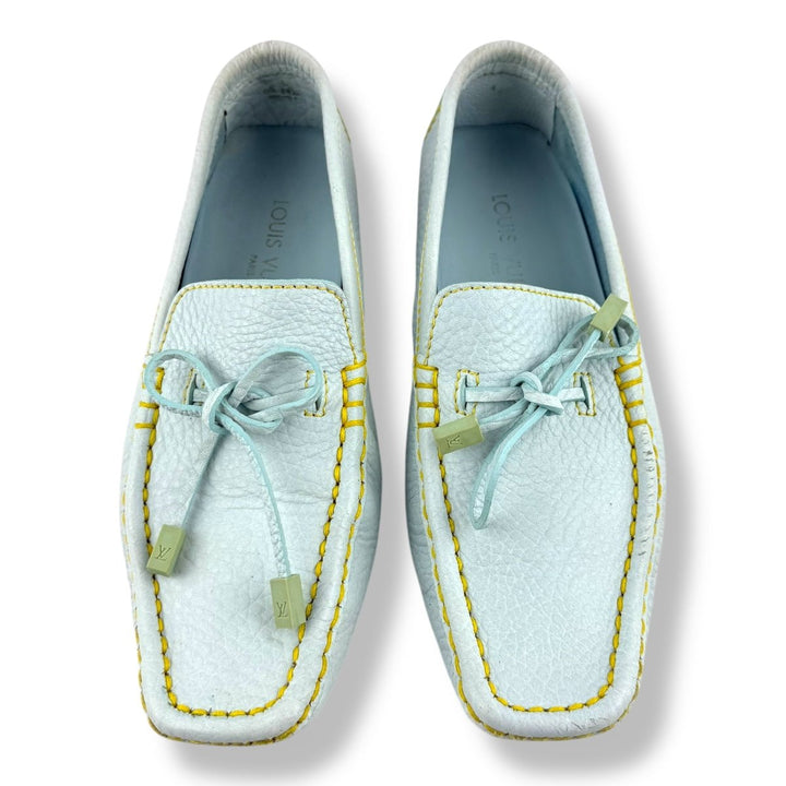 Louis Vuitton Blue Flat Loafers UK 6.5 / EU 39.5 - Lux Central
