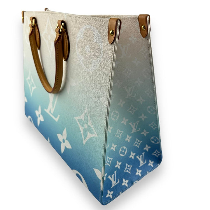 Louis Vuitton Blue Gradient Pastel Monogram OnTheGo Pool GM Tote Handbag - Lux Central