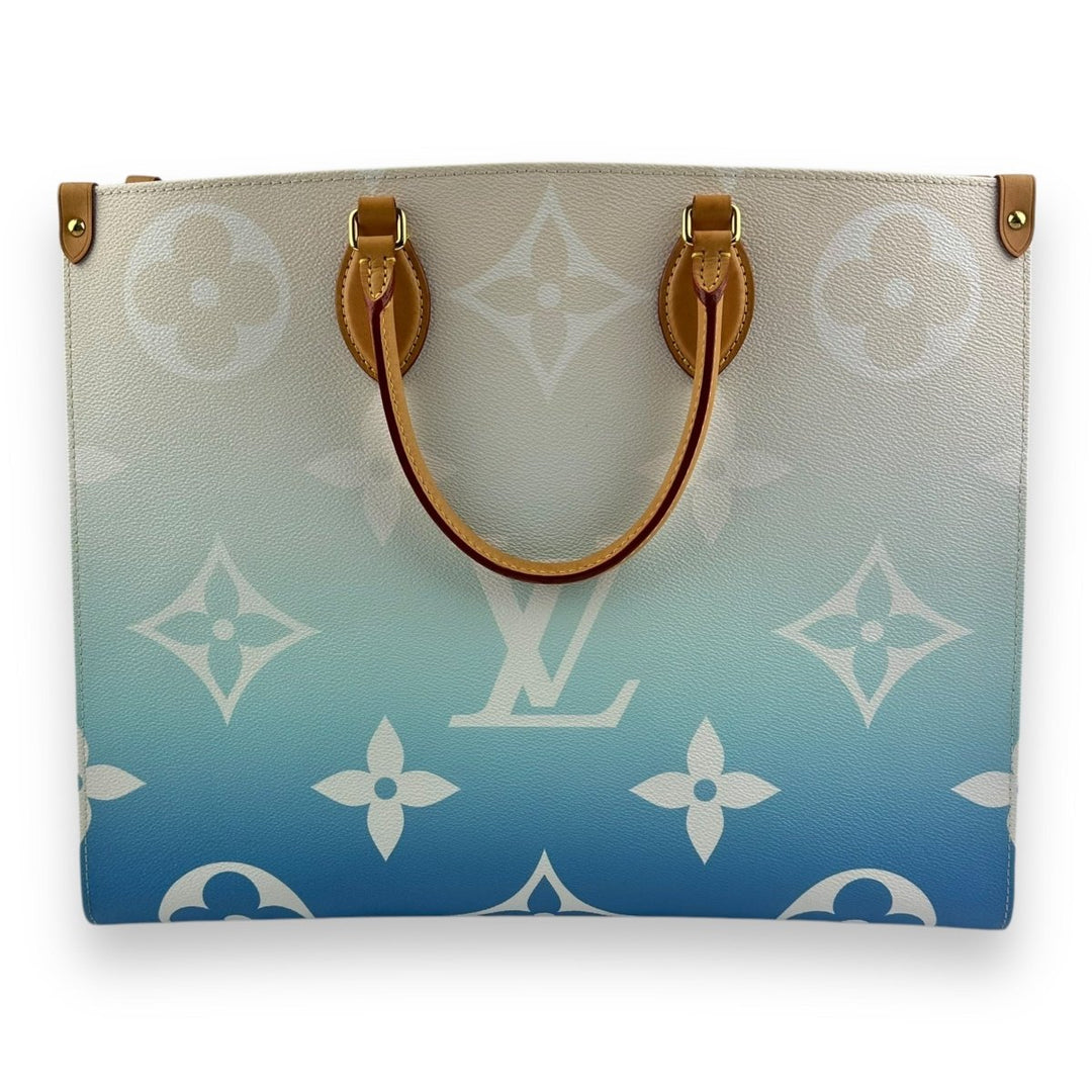 Louis Vuitton Blue Gradient Pastel Monogram OnTheGo Pool GM Tote Handbag - Lux Central