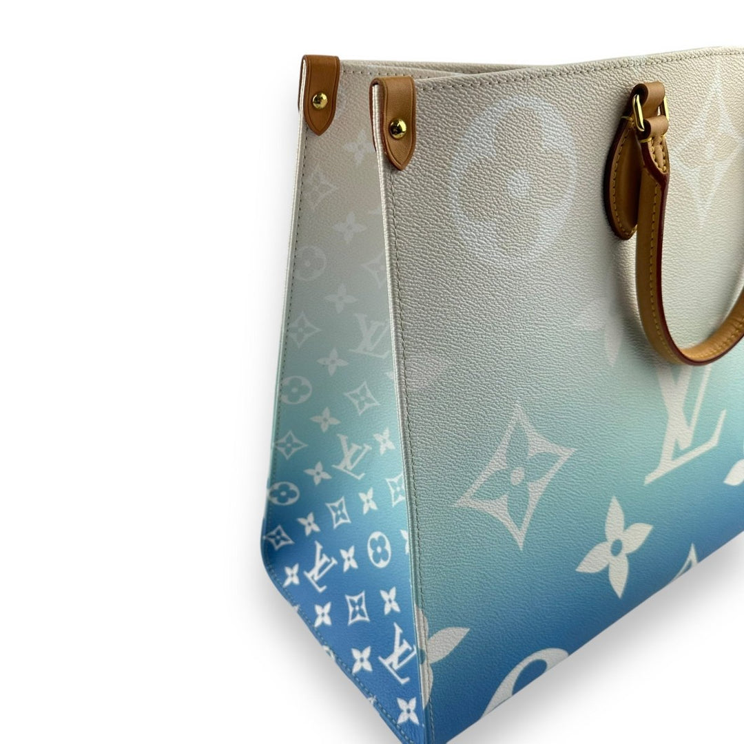 Louis Vuitton Blue Gradient Pastel Monogram OnTheGo Pool GM Tote Handbag - Lux Central