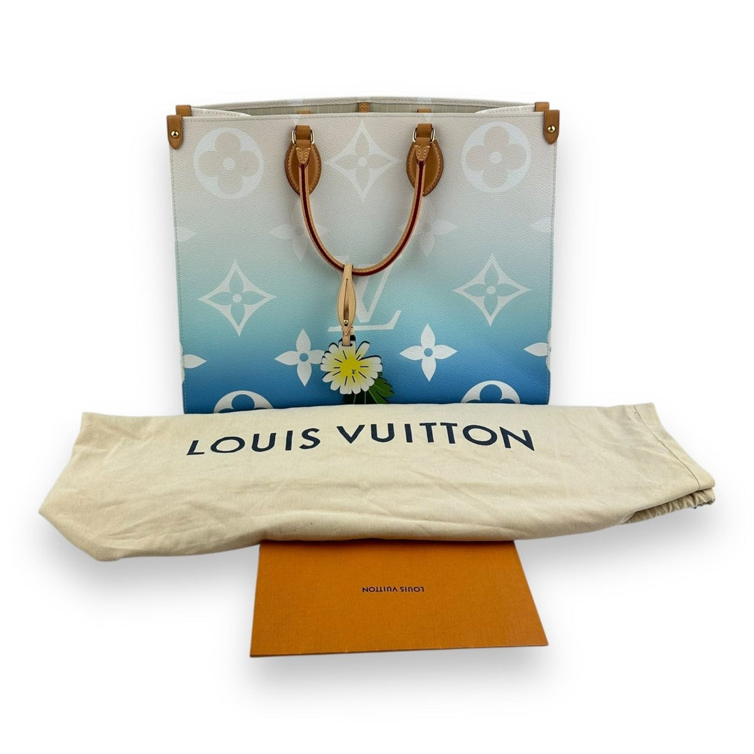 Louis Vuitton Blue Gradient Pastel Monogram OnTheGo Pool GM Tote Handbag - Lux Central