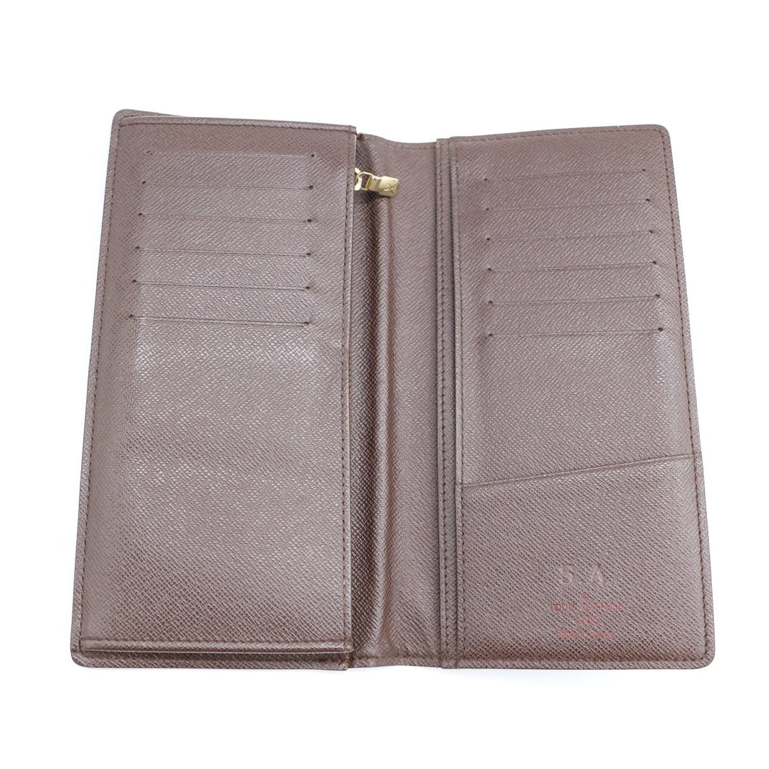 Louis Vuitton Brazza Long Bifold Brown Damier Wallet - Lux Central