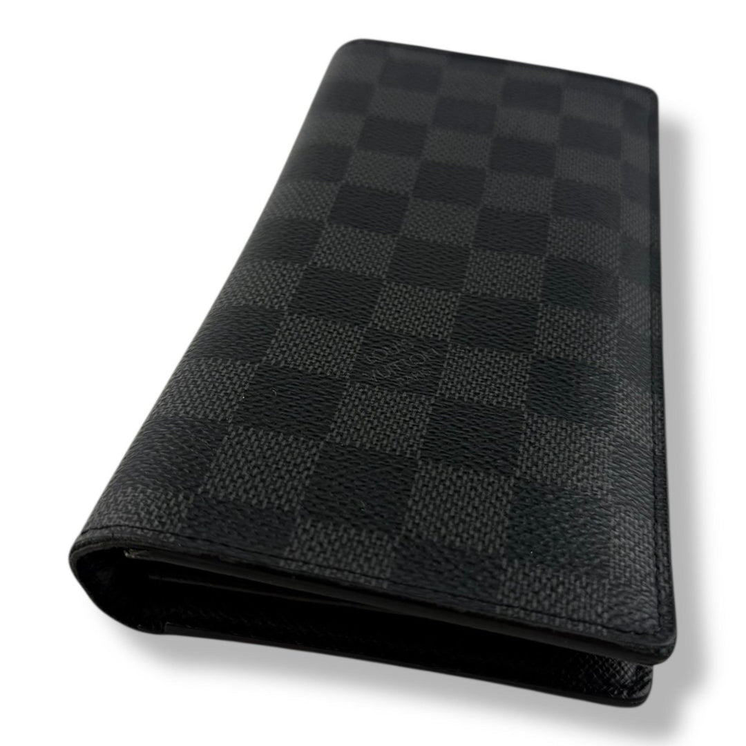 Louis Vuitton Brazza Long Bifold Damier Graphite Wallet - Lux Central