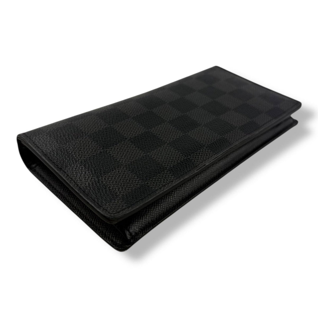 Louis Vuitton Brazza Long Bifold Damier Graphite Wallet - Lux Central