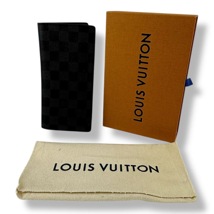 Louis Vuitton Brazza Long Bifold Damier Graphite Wallet - Lux Central