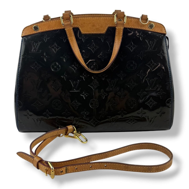 Louis Vuitton Brea MM Sea Green Vernis Patent Leather Handbag - Lux Central