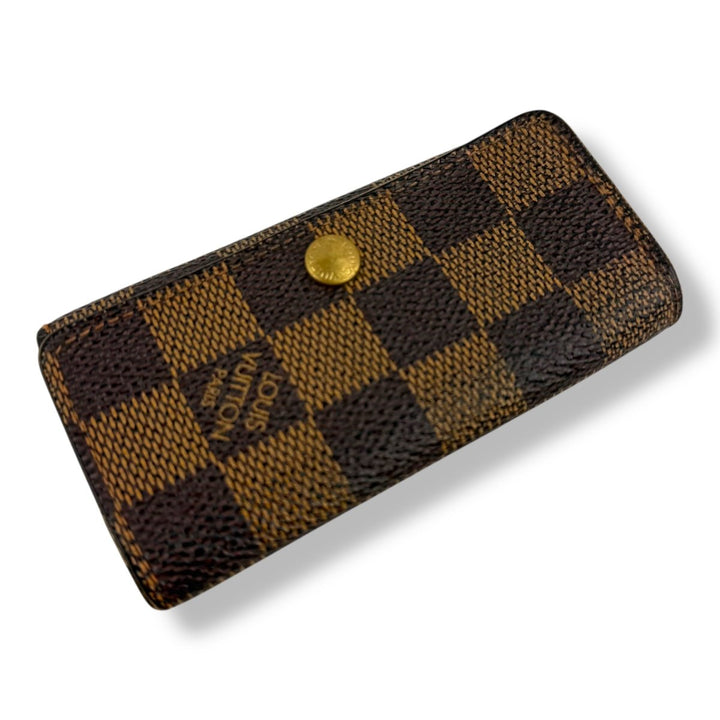 Louis Vuitton Brown Damier 4 Key Holder Purse - Lux Central