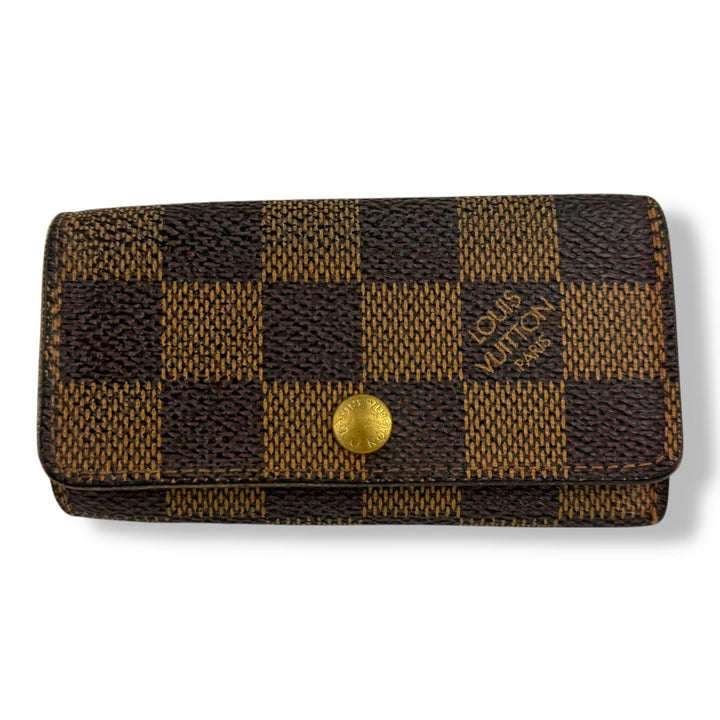 Louis Vuitton Brown Damier 4 Key Holder Purse - Lux Central