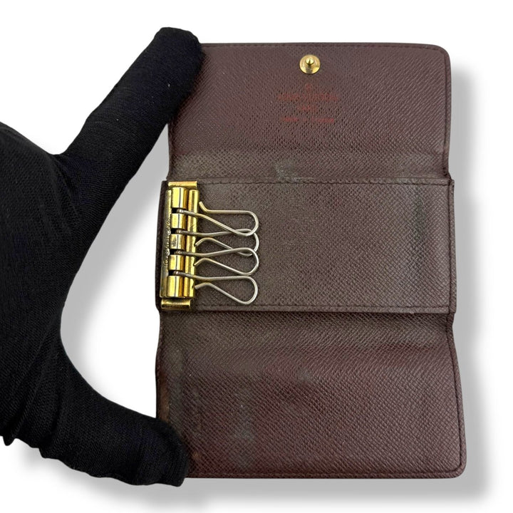 Louis Vuitton Brown Damier 4 Key Holder Purse - Lux Central