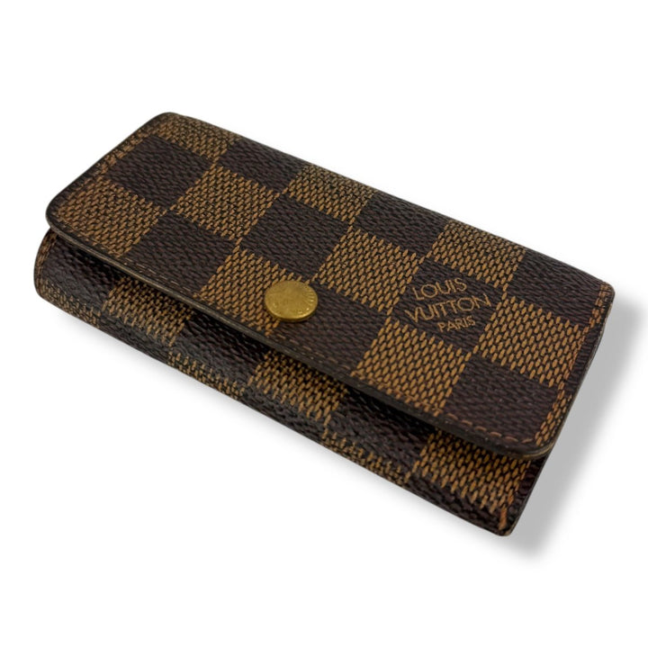 Louis Vuitton Brown Damier 4 Key Holder Purse - Lux Central