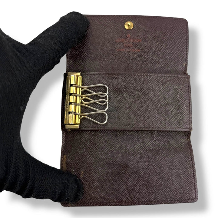Louis Vuitton Brown Damier 4 Key Holder Purse - Lux Central