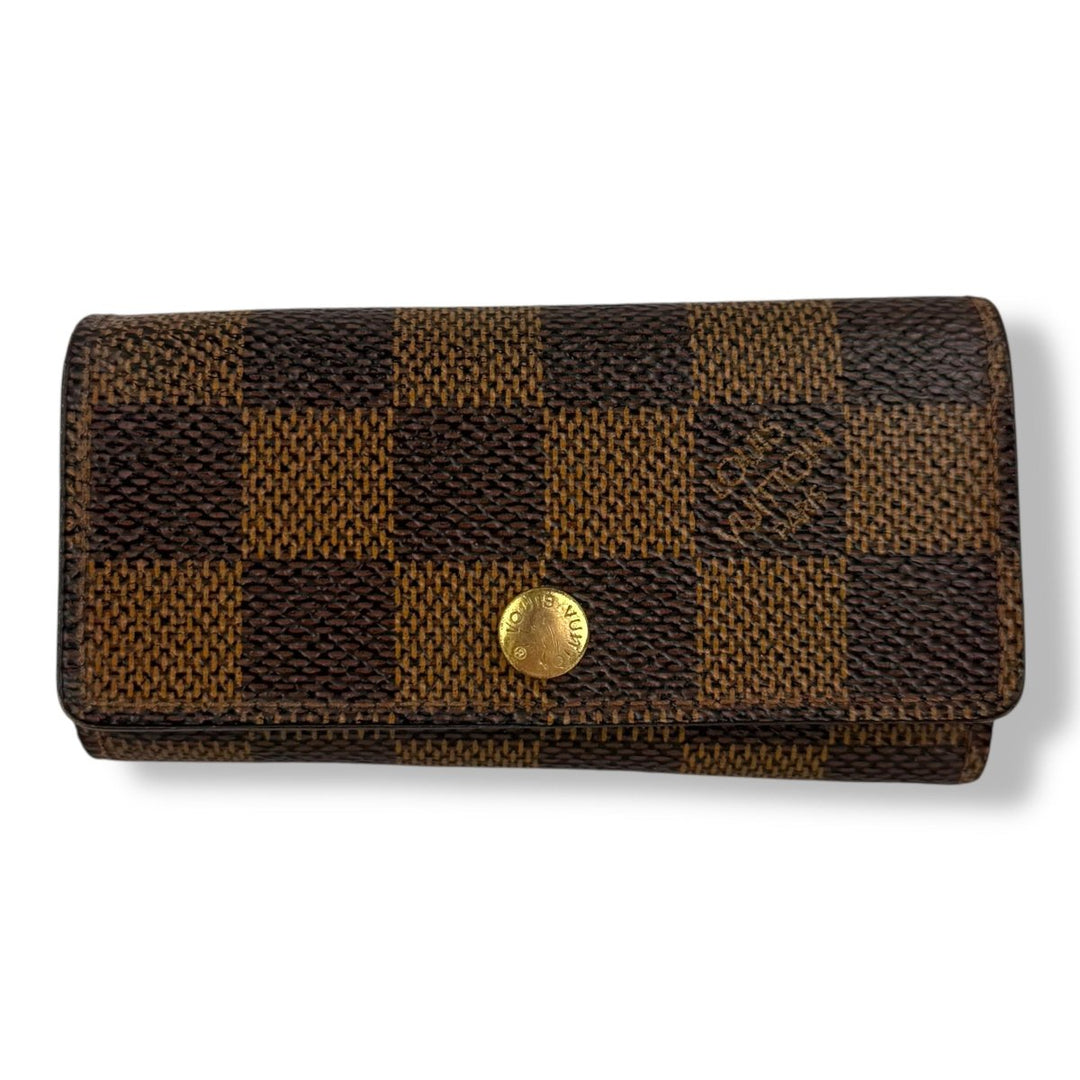 Louis Vuitton Brown Damier 4 Key Holder Purse - Lux Central