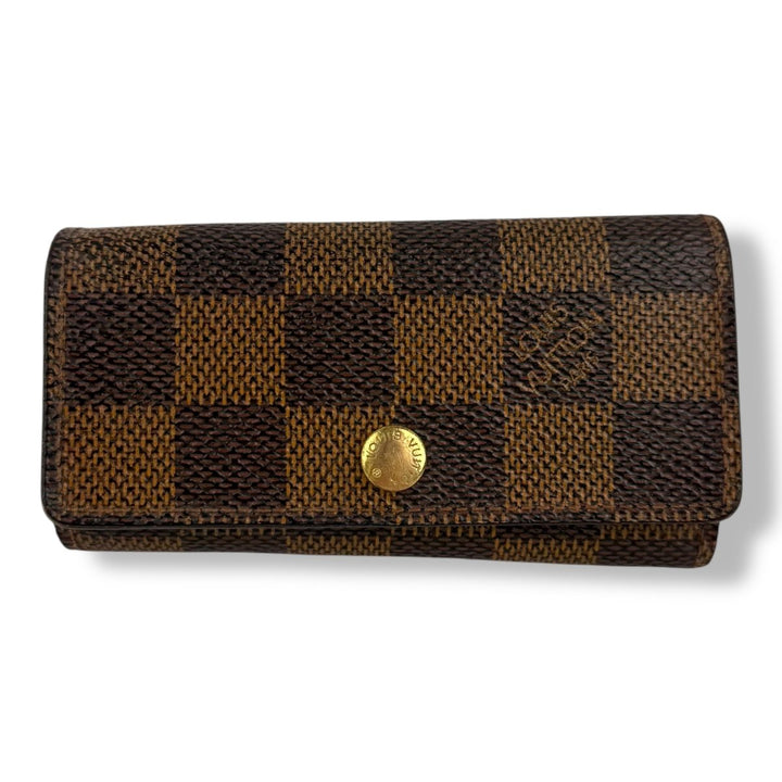 Louis Vuitton Brown Damier 4 Key Holder Purse - Lux Central