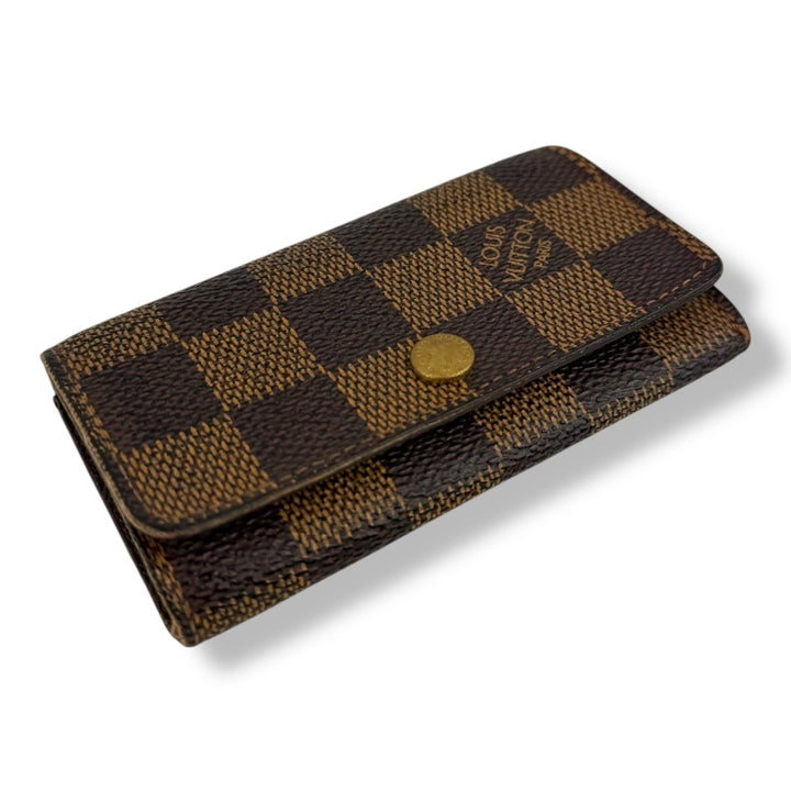 Louis Vuitton Brown Damier 4 Key Holder Purse - Lux Central