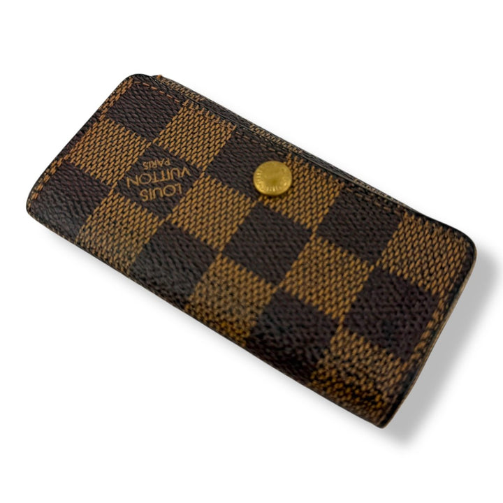 Louis Vuitton Brown Damier 4 Key Holder Purse - Lux Central