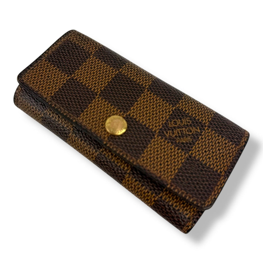Louis Vuitton Brown Damier 4 Key Holder Purse - Lux Central