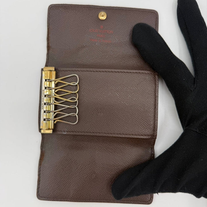 Louis Vuitton Brown Damier 6 Key Holder Purse - Lux Central