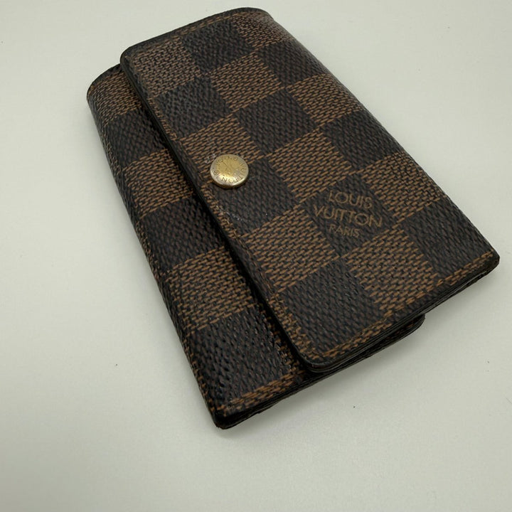 Louis Vuitton Brown Damier 6 Key Holder Purse - Lux Central