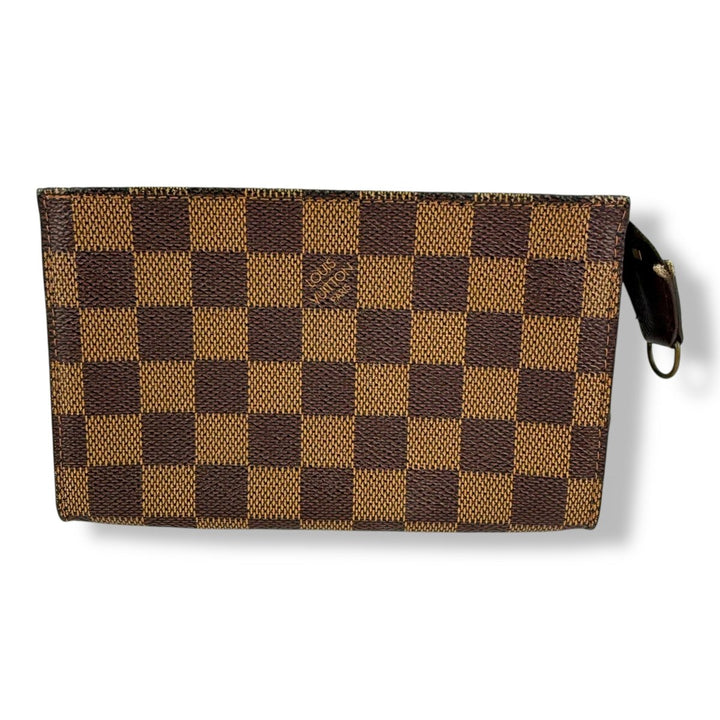 Louis Vuitton Brown Damier Classic Signature Mini Bucket Pouch Bag - Lux Central