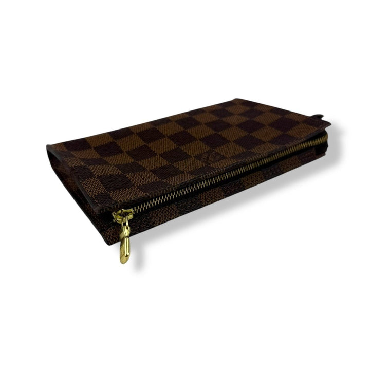 Louis Vuitton Brown Damier Classic Signature Mini Bucket Pouch Bag - Lux Central