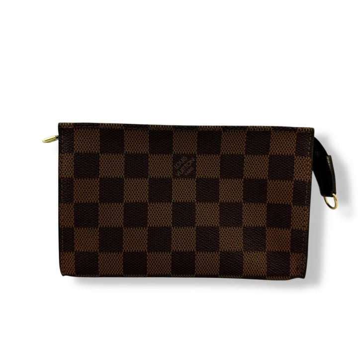 Louis Vuitton Brown Damier Classic Signature Mini Bucket Pouch Bag - Lux Central