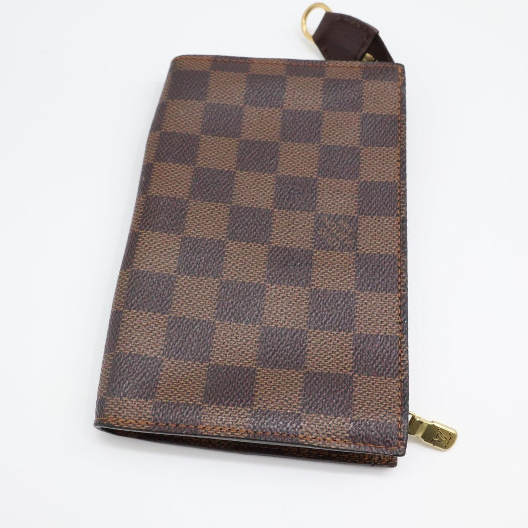 Louis Vuitton Brown Damier Classic Signature Mini Bucket Pouch Bag - Lux Central