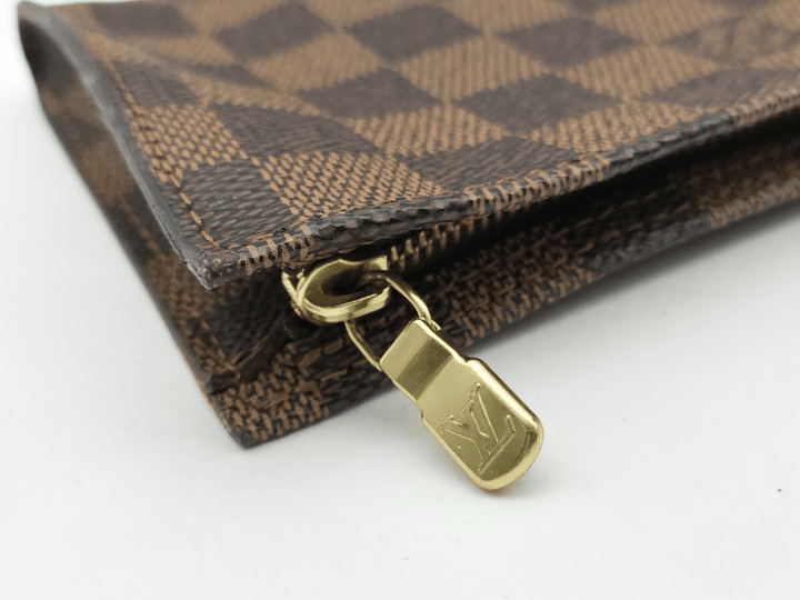 Louis Vuitton Brown Damier Classic Signature Mini Bucket Pouch Bag - Lux Central