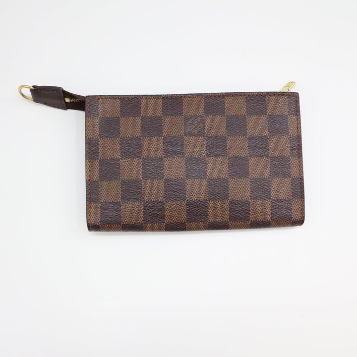 Louis Vuitton Brown Damier Classic Signature Mini Bucket Pouch Bag - Lux Central