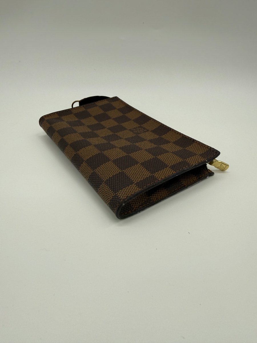Louis Vuitton Brown Damier Classic Signature Mini Bucket Pouch Bag - Lux Central