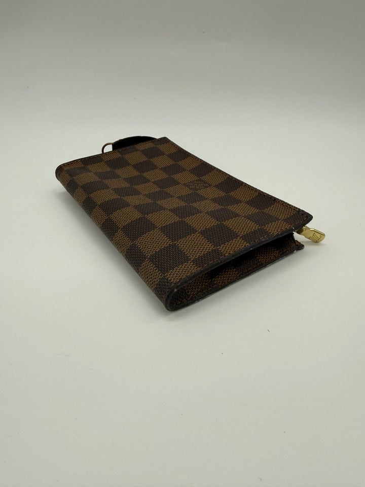 Louis Vuitton Brown Damier Classic Signature Mini Bucket Pouch Bag - Lux Central