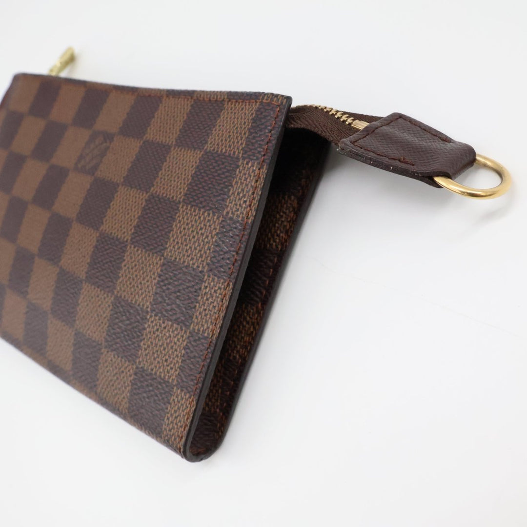 Louis Vuitton Brown Damier Classic Signature Mini Bucket Pouch Bag - Lux Central
