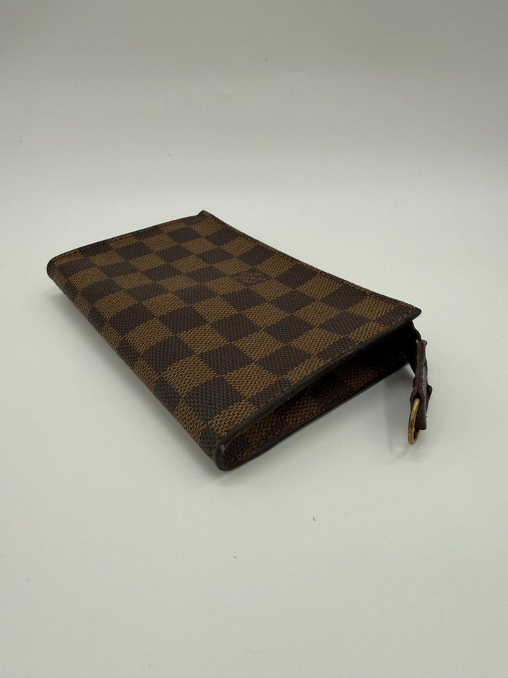Louis Vuitton Brown Damier Classic Signature Mini Bucket Pouch Bag - Lux Central
