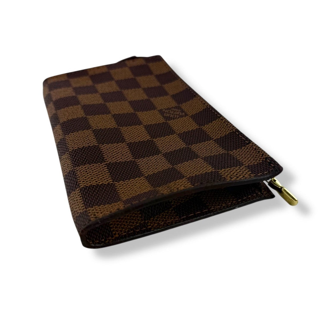 Louis Vuitton Brown Damier Classic Signature Mini Bucket Pouch Bag - Lux Central