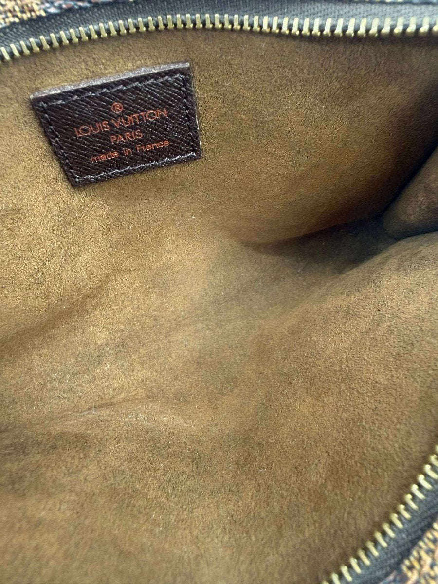 Louis Vuitton Brown Damier Classic Signature Mini Bucket Pouch Bag - Lux Central
