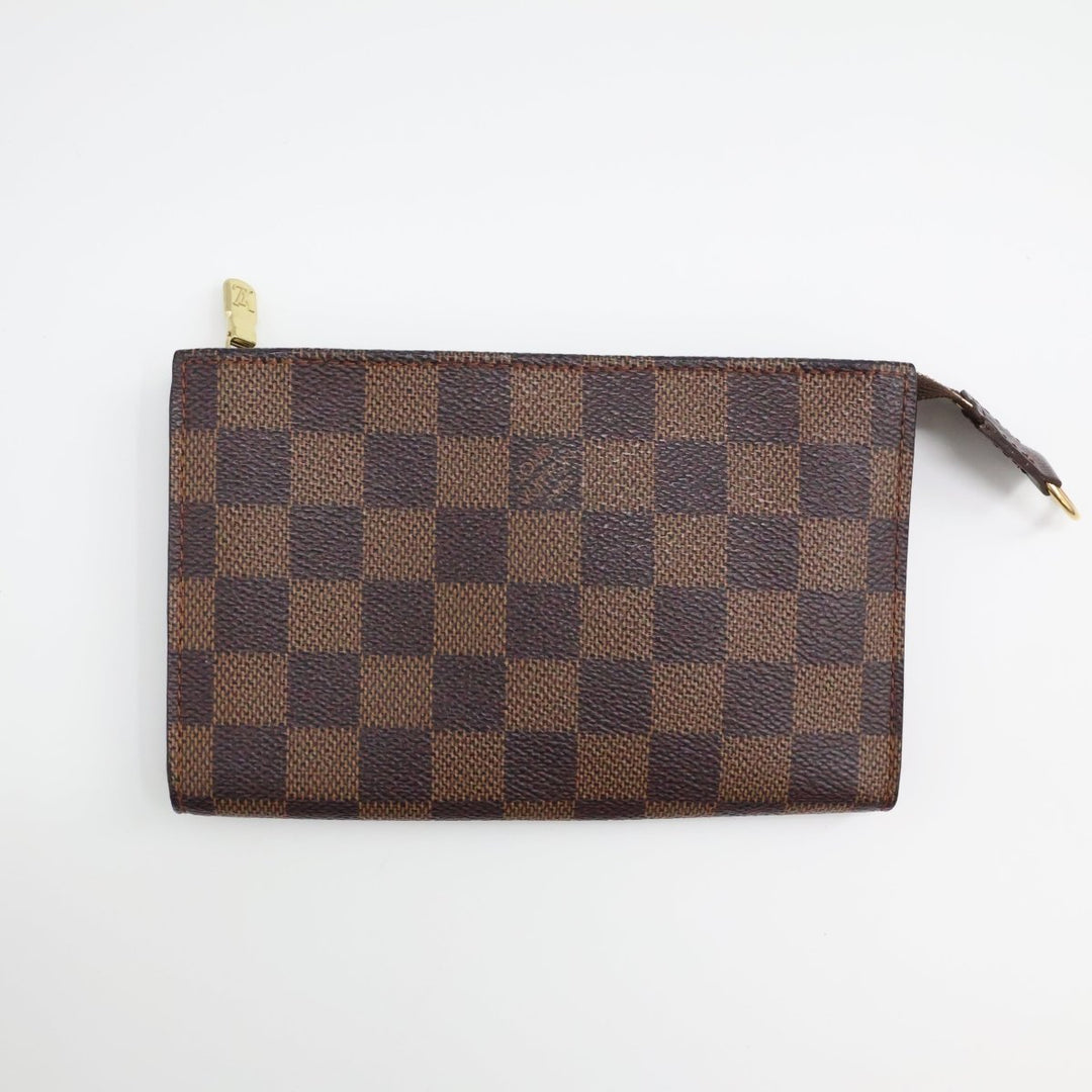 Louis Vuitton Brown Damier Classic Signature Mini Bucket Pouch Bag - Lux Central