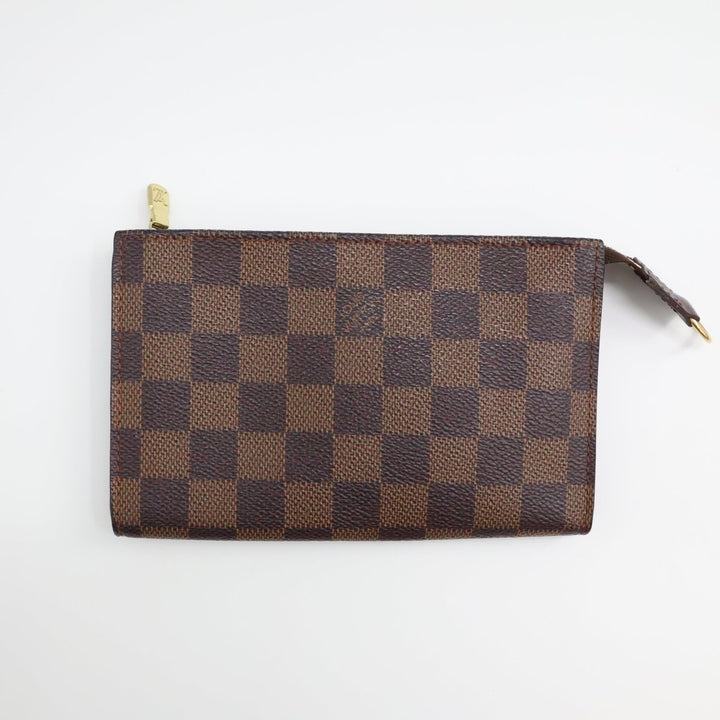 Louis Vuitton Brown Damier Classic Signature Mini Bucket Pouch Bag - Lux Central