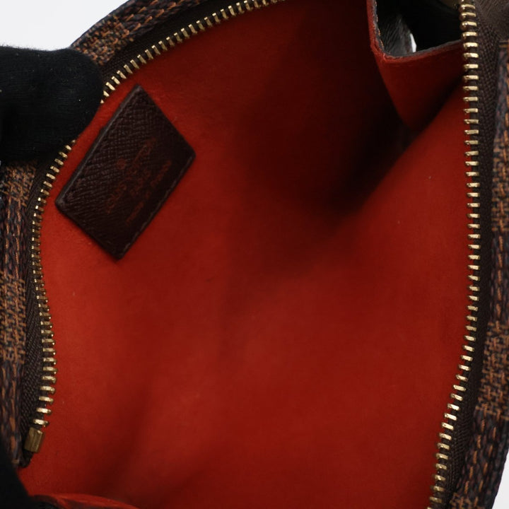 Louis Vuitton Brown Damier Classic Signature Mini Bucket Pouch Bag - Lux Central