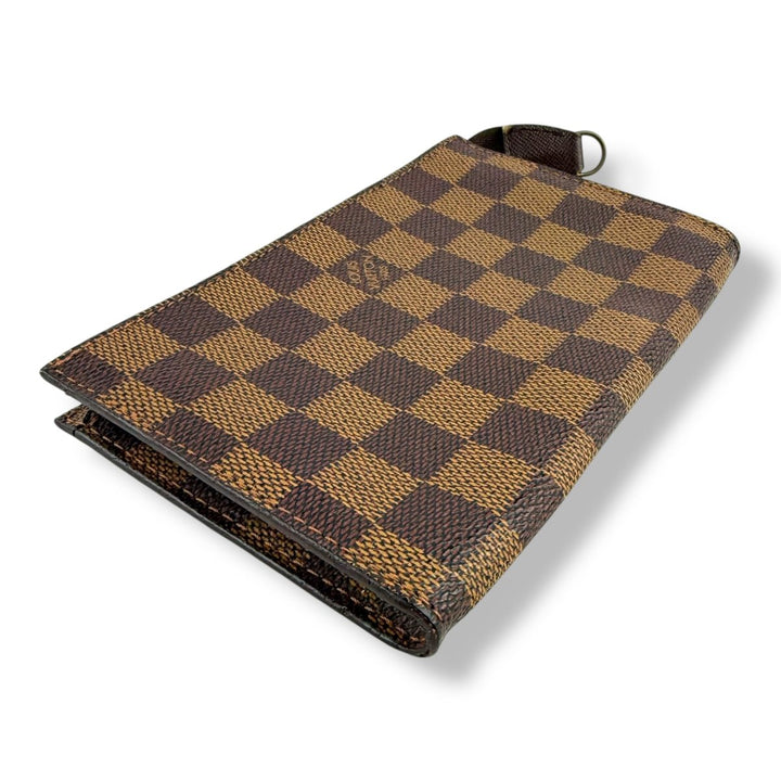 Louis Vuitton Brown Damier Classic Signature Mini Bucket Pouch Bag - Lux Central
