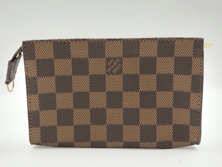 Louis Vuitton Brown Damier Classic Signature Mini Bucket Pouch Bag - Lux Central
