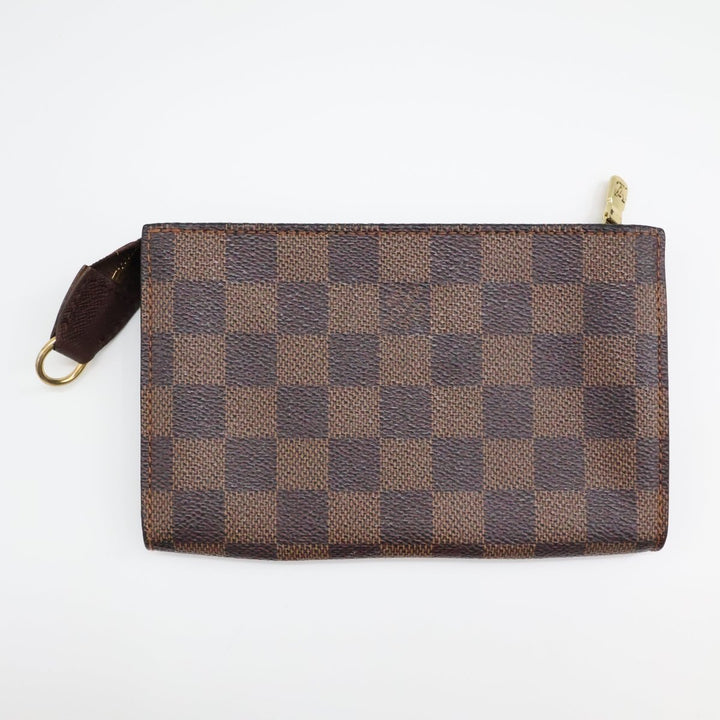 Louis Vuitton Brown Damier Classic Signature Mini Bucket Pouch Bag - Lux Central