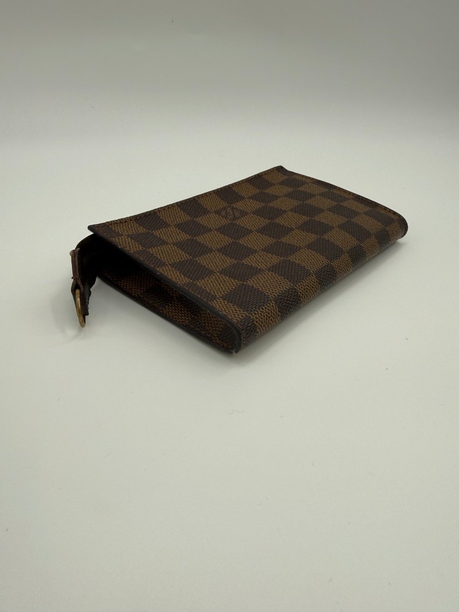 Louis Vuitton Brown Damier Classic Signature Mini Bucket Pouch Bag - Lux Central