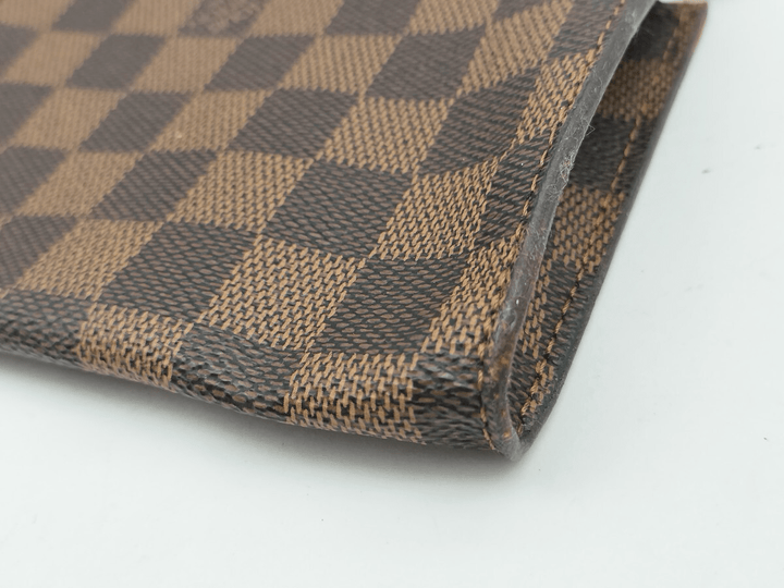 Louis Vuitton Brown Damier Classic Signature Mini Bucket Pouch Bag - Lux Central