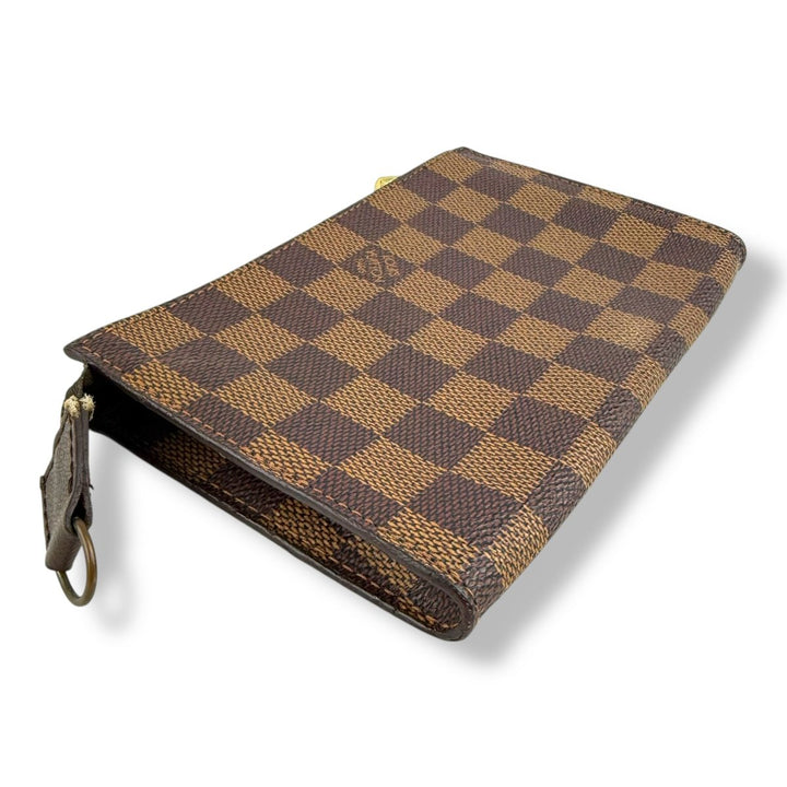 Louis Vuitton Brown Damier Classic Signature Mini Bucket Pouch Bag - Lux Central