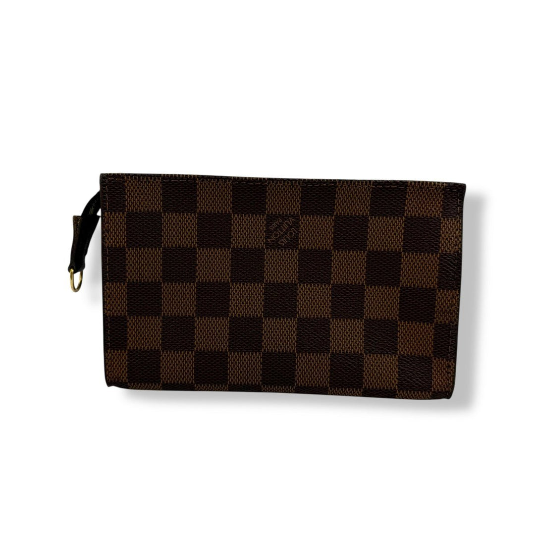 Louis Vuitton Brown Damier Classic Signature Mini Bucket Pouch Bag - Lux Central